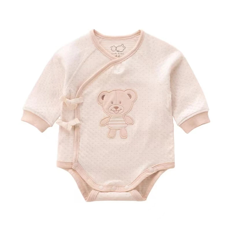 拉比秋冬新生儿包屁衣连体衣哈衣