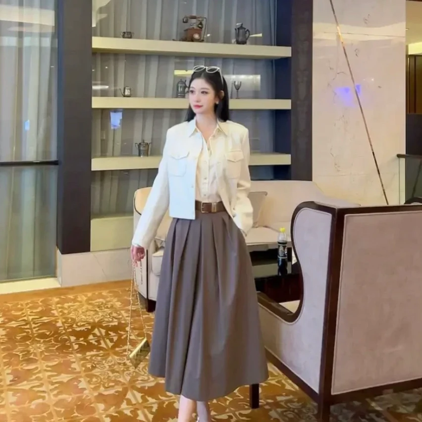 GIRDEAR/哥弟【提琴诗人】哥弟秋季新品气质显瘦半身裙 1200375