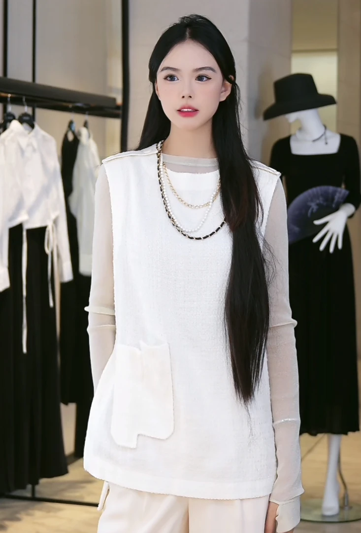 GIRDEAR/哥弟【满天星】气质名媛小香风马甲1300860-4218971-001