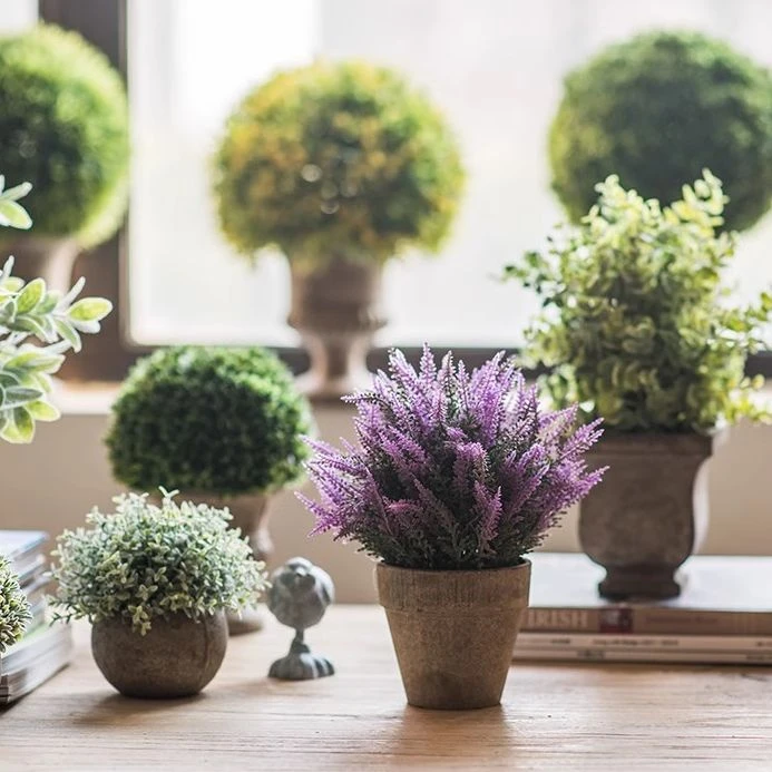 掬涵暮雪仿真树球盆景桌面装饰摆件绿植草球办公室餐桌咖啡馆