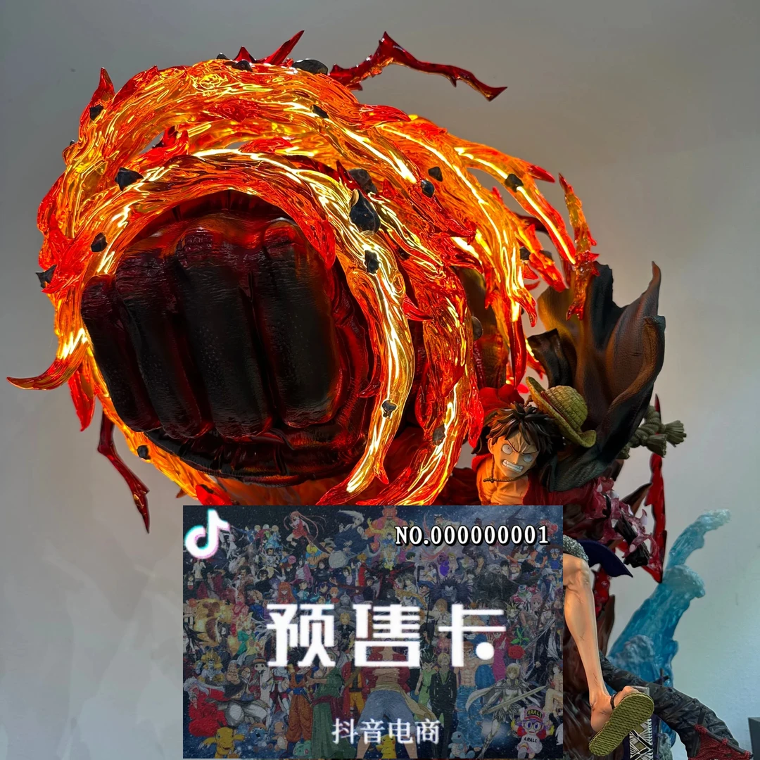 【现货】海贼王系列 漫奇  60公分业火路飞超大手办 摆件