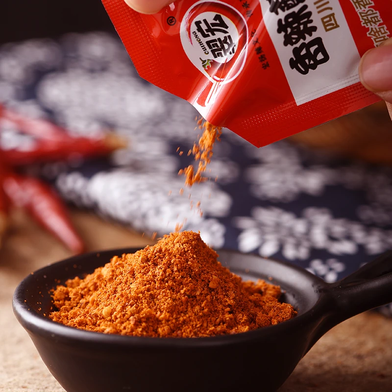 四川翠宏香辣碟蘸料干碟辣椒面3g串串香火锅烧烤川味卤菜辣粉30包