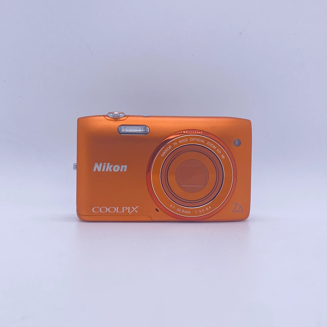 95新 Nikon/尼康 s3500橙色数码相机学生便携相机