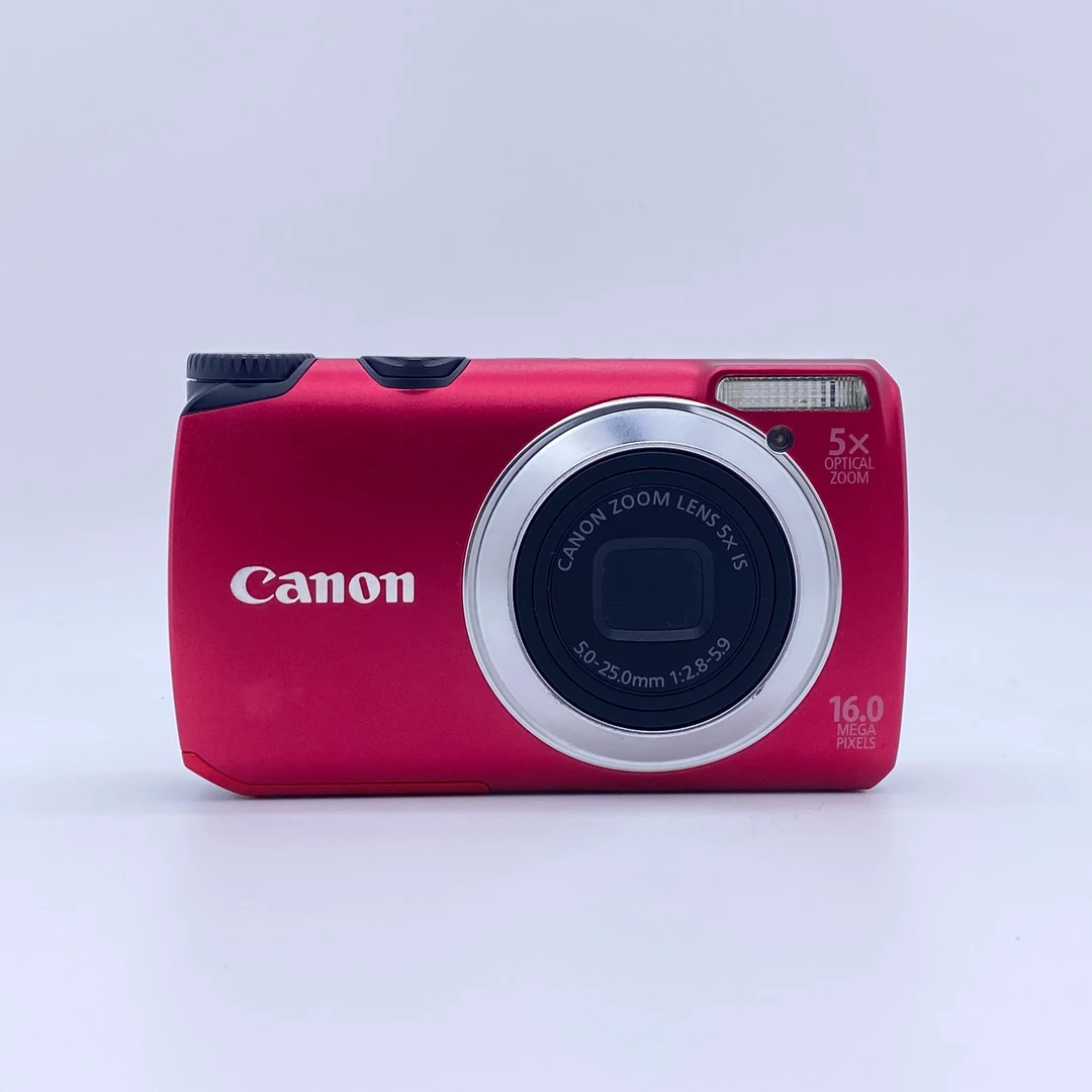 99新 Canon/佳能 A3300红色数码相出片冷白皮便携式卡片机