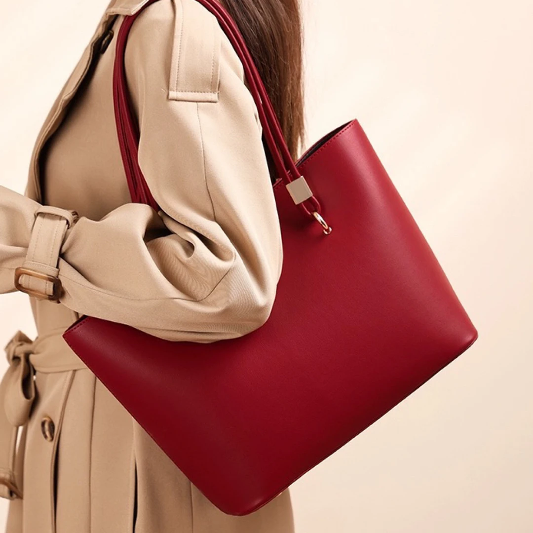 婚包装红包女大容量托特包日常新款红色女结婚高级感大气新婚礼物