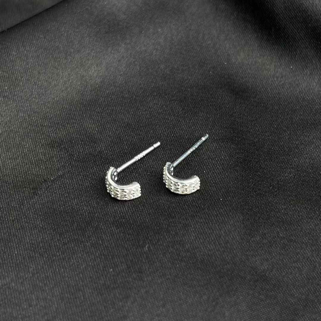 925银合成锆石银制品 TT1222-2222-24837个性耳饰（一对多样性发）J