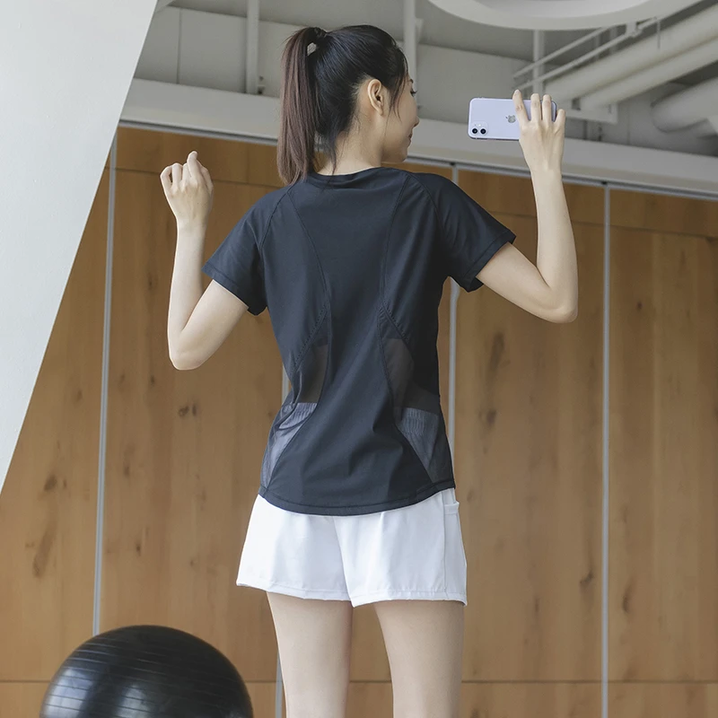 晨跑步运动套装女健身衣瑜伽服高级感高端时尚网红速干衣宽松夏季