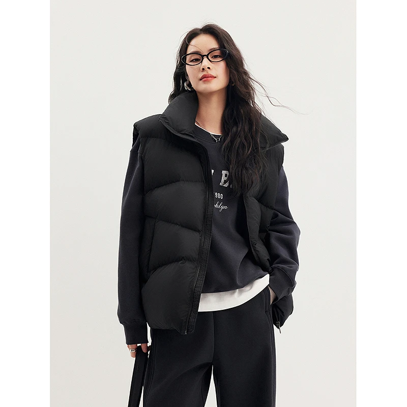 初棉【10.11上新】时尚百搭保暖冬季秋冬羽绒马甲356699002