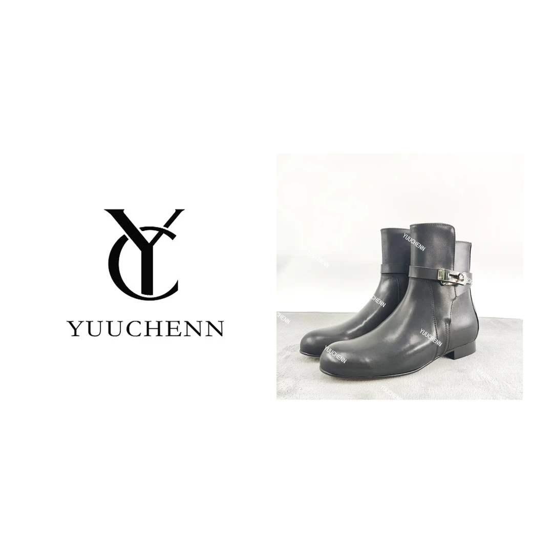 YUUCHENN原创设计经典中筒短靴 HH4350