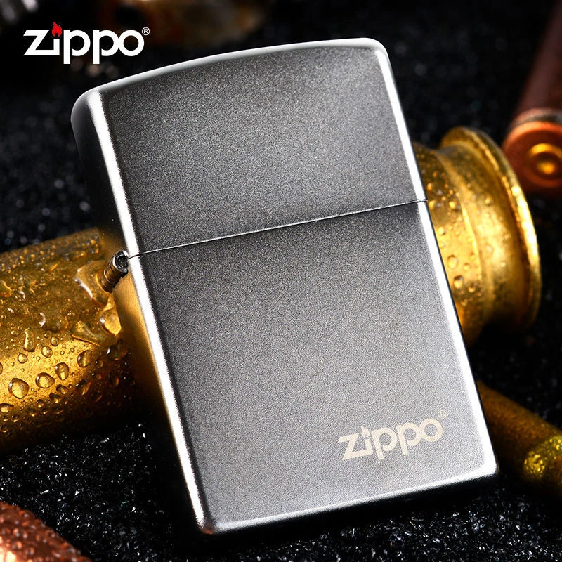 Zippo打火机205锻沙面正品芝宝经典男士老式煤油防风磨砂简薇MB