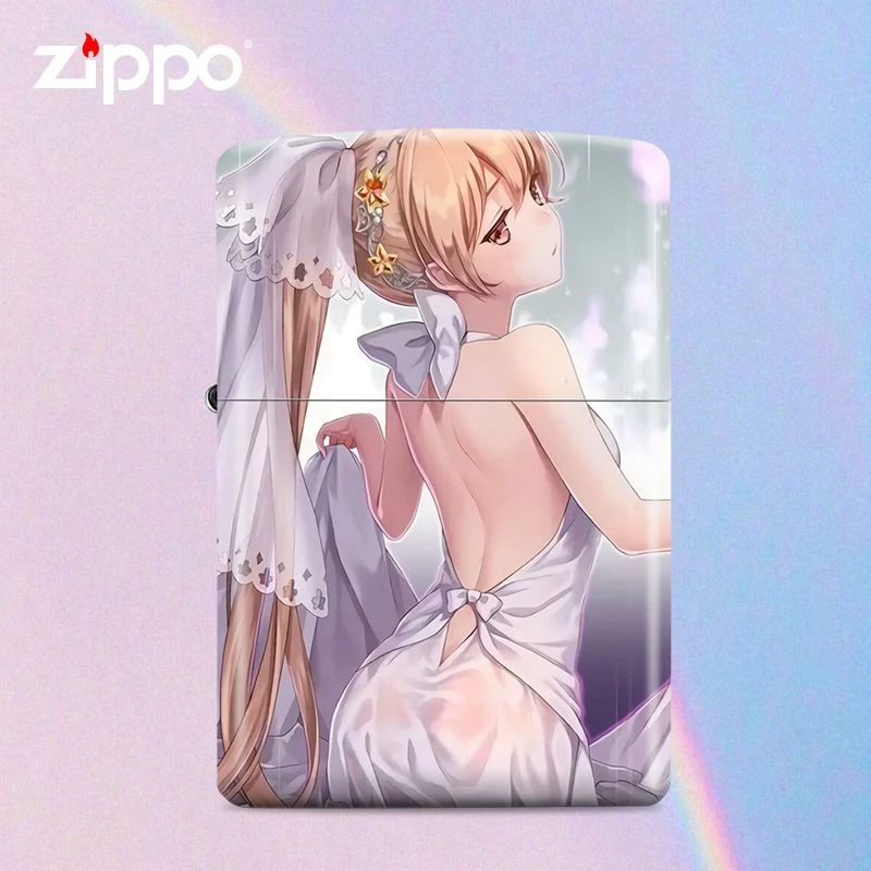 Zippo打火机二次元动漫少女樱花个性创意男礼物原装防风煤油DYJ1
