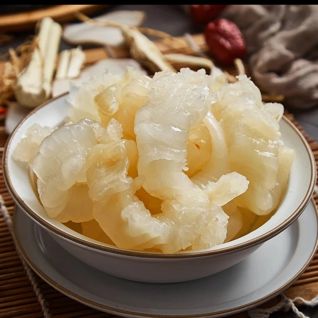 园园海鲜冷冻发货免泡鲜冻花胶鱼胶食补方便500g/包到手3包