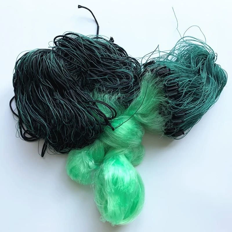 进口加重粘网1.5米2/3米结实包坠沉网结实捕鱼网粘网丝网日本加粗