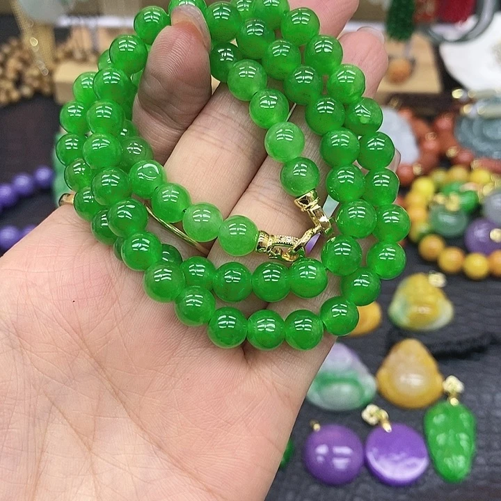 翡翠颈饰14K金镶嵌凯*～项链72