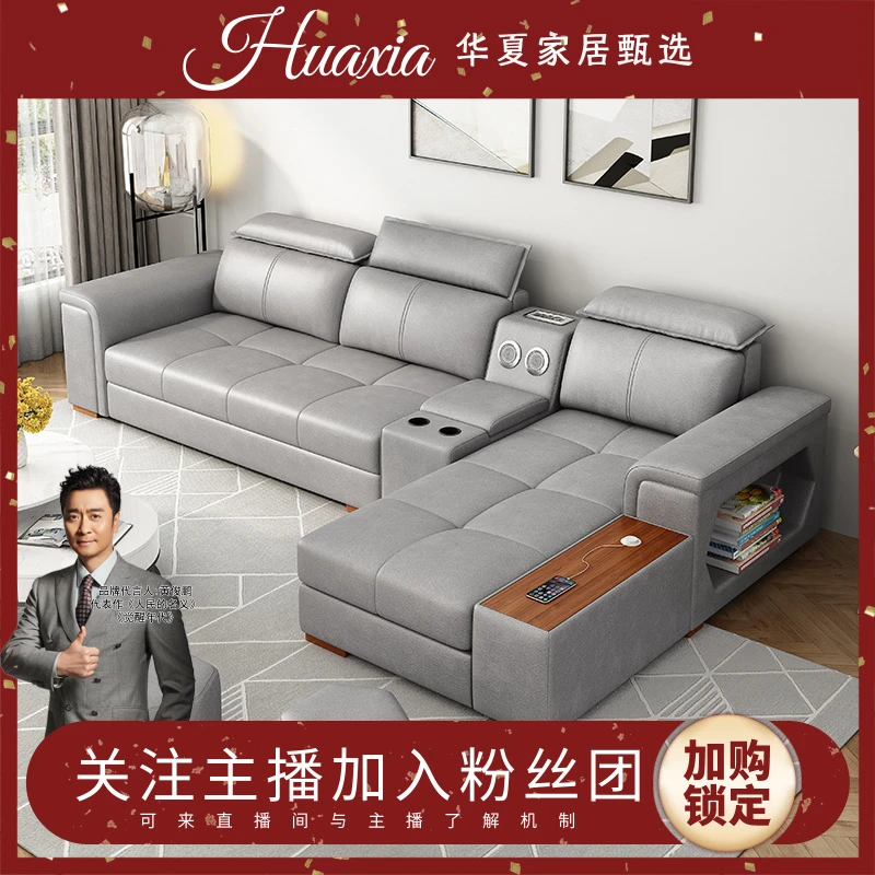 北欧科技布沙发床小户型可折叠双人实木框架多功能家具沙发床