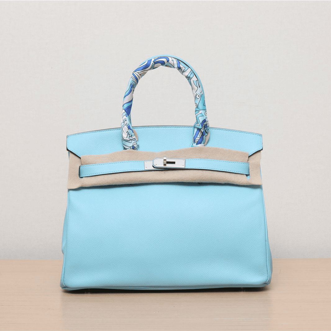 99新 Hermes/爱马仕 活动【小花Han】Birkin 30 Ep皮 T刻 银扣 包