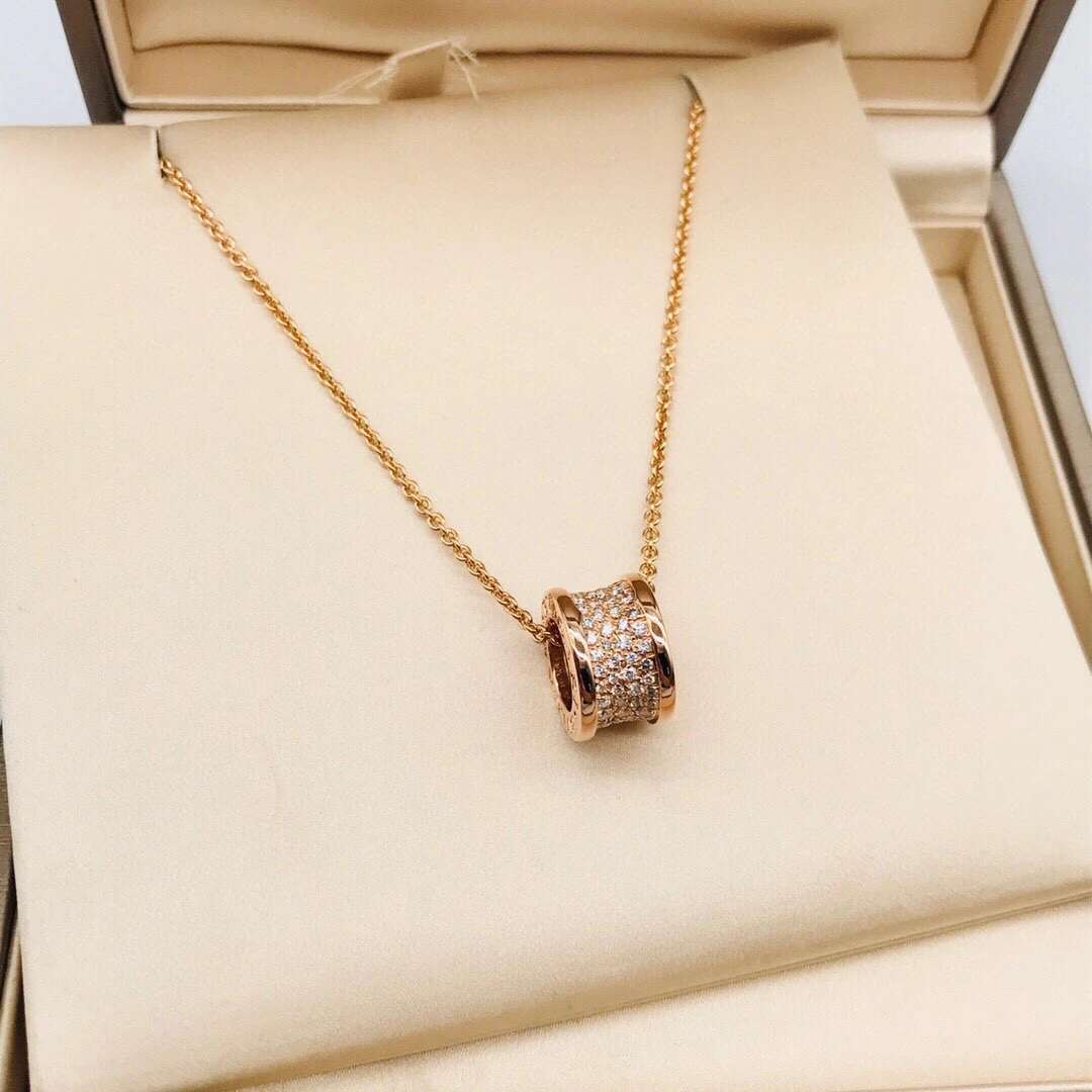 99新 BVLGARI/宝格丽 【小花念念】大蛮腰 项链 18K金 满钻