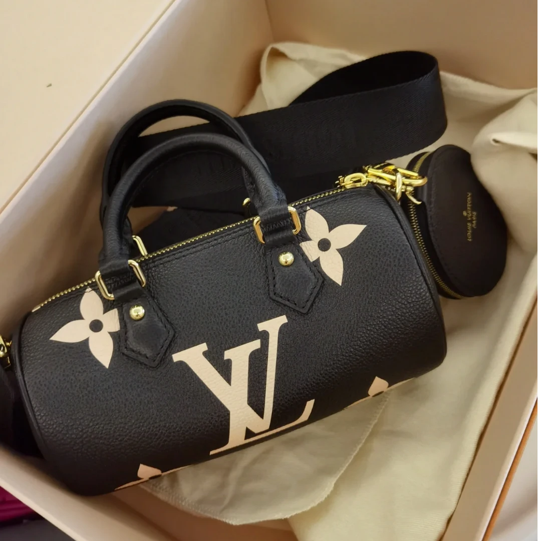 99新 LouisVuitton/路易威登 【小花念念】巴比龙 BB 三合一 黑色包