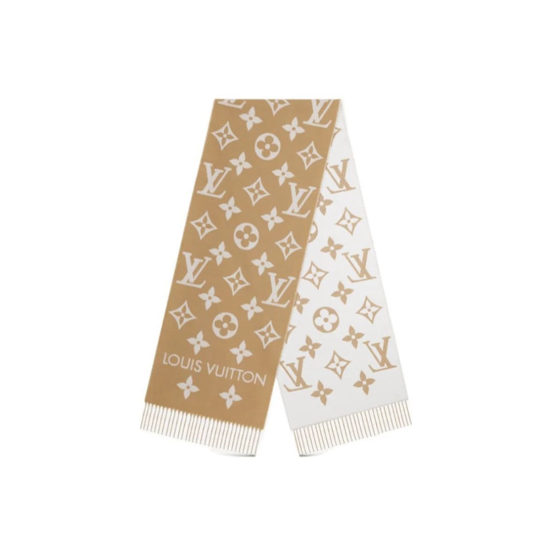 全新未使用 LouisVuitton/路易威登 【小花念念】双面羊毛围巾