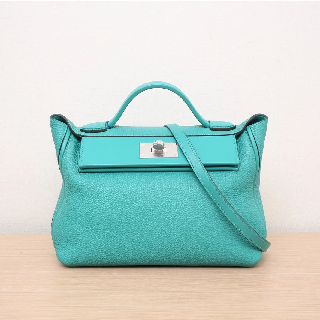 99新 Hermes/爱马仕 【小花念念】2424 29 U1维罗纳绿 TM皮 D刻包