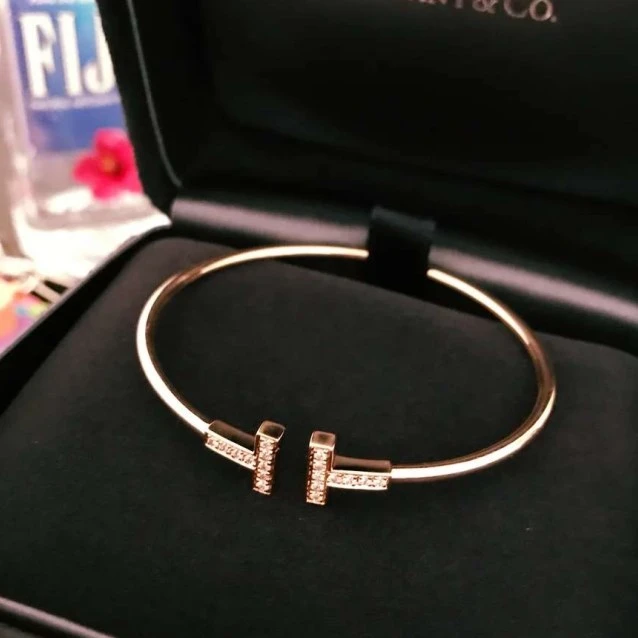 99新 Tiffany & Co./蒂芙尼 拆单全14999小花6枫Tiffany 手镯满钻