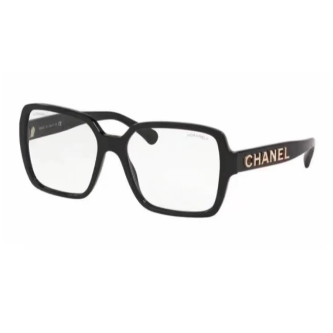 全新未使用 Chanel/香奈儿 【小花念念】侧边字母LOGO 黑框眼镜