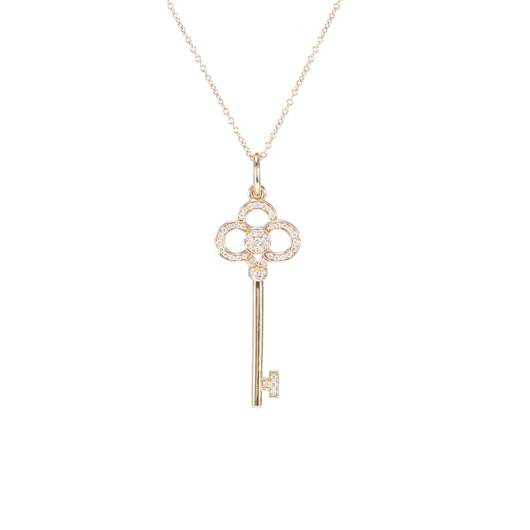 99新 Tiffany & Co./蒂芙尼 【小花念念】 皇冠钥匙项链