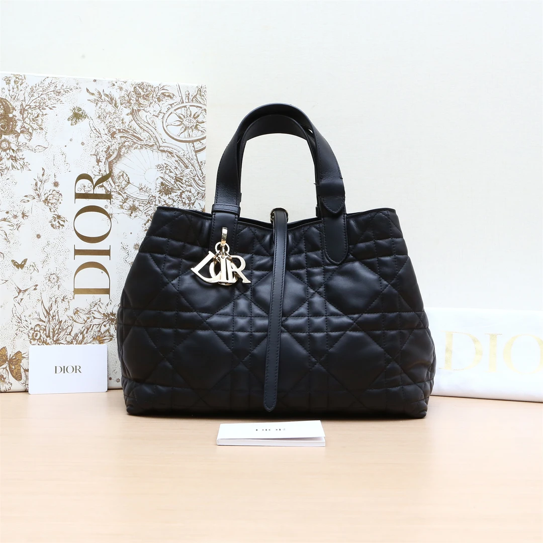 95新 DIOR/迪奥 小花6枫Toujours 手提单肩包 中号 28.5金扣 2023