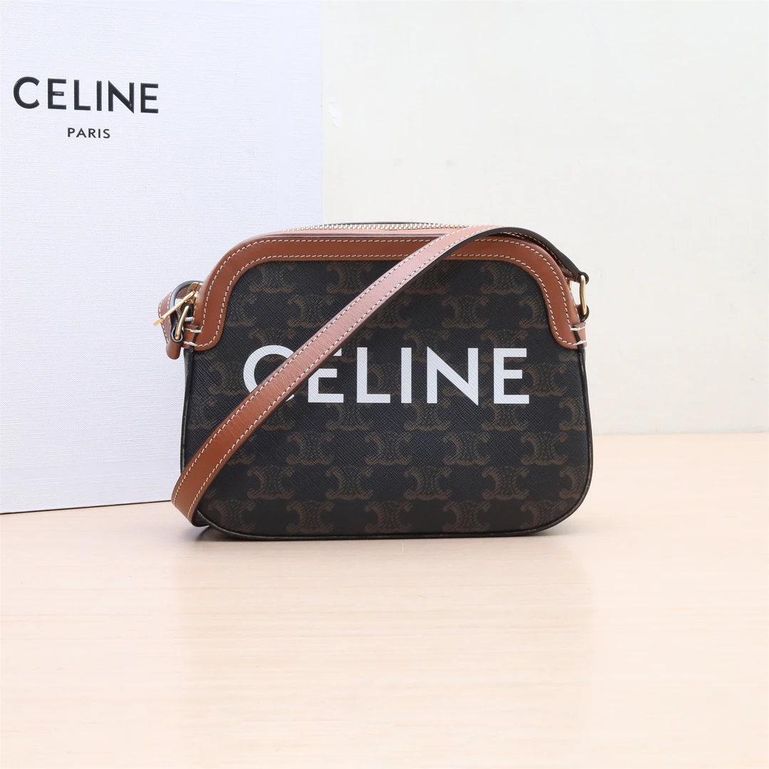 99新 Celine/思琳 【小花念念】celine斜挎包 老花 PVC