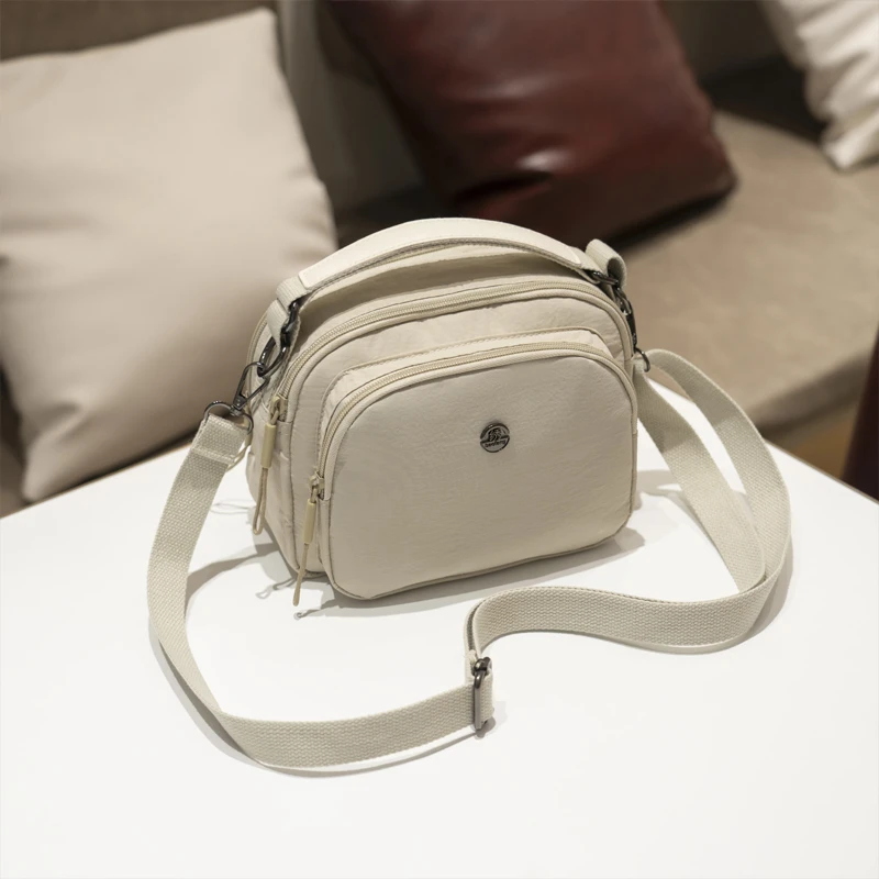 手提斜挎包2025新款百搭时尚小包包精致轻便多层大容量单肩手提包