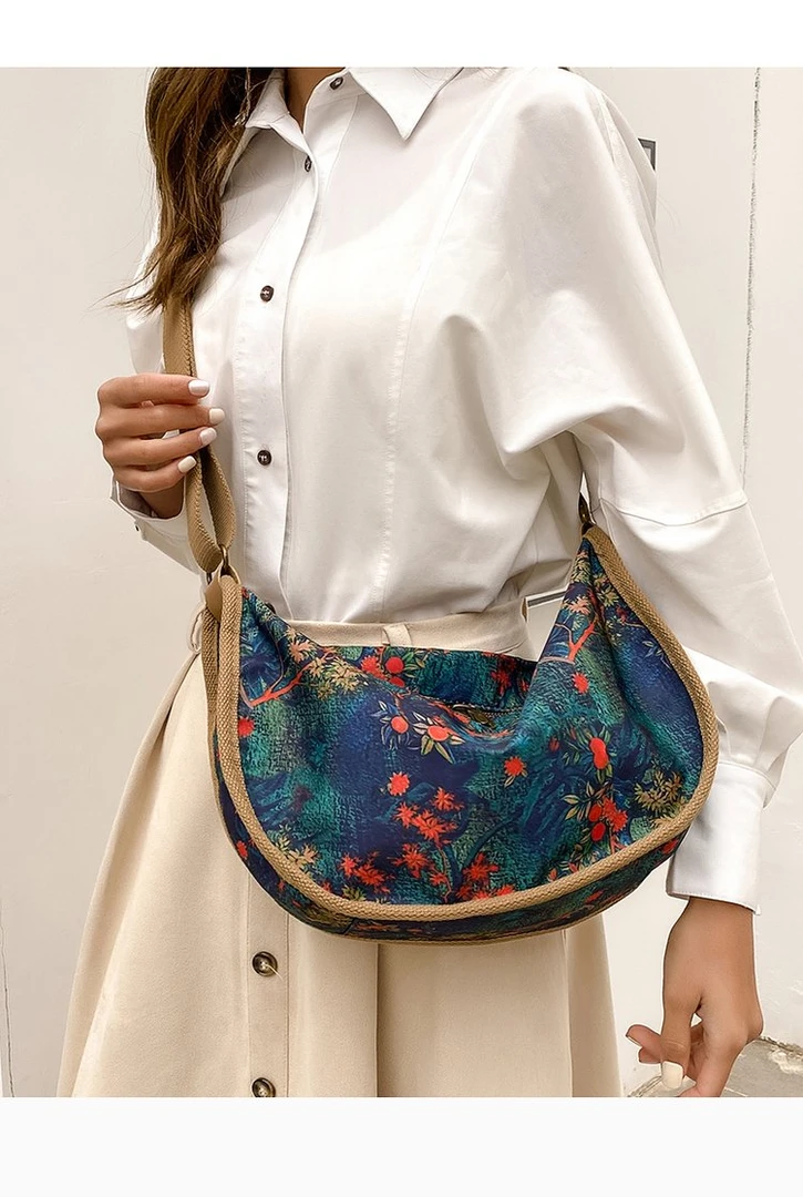 2024新款夏季斜挎大容量单肩包包女南韩丝休闲尚洋气百搭女大包