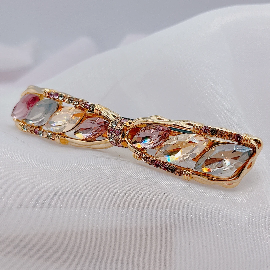 魅雅女款八公分弹簧夹发夹高级时尚气后脑勺夹头饰