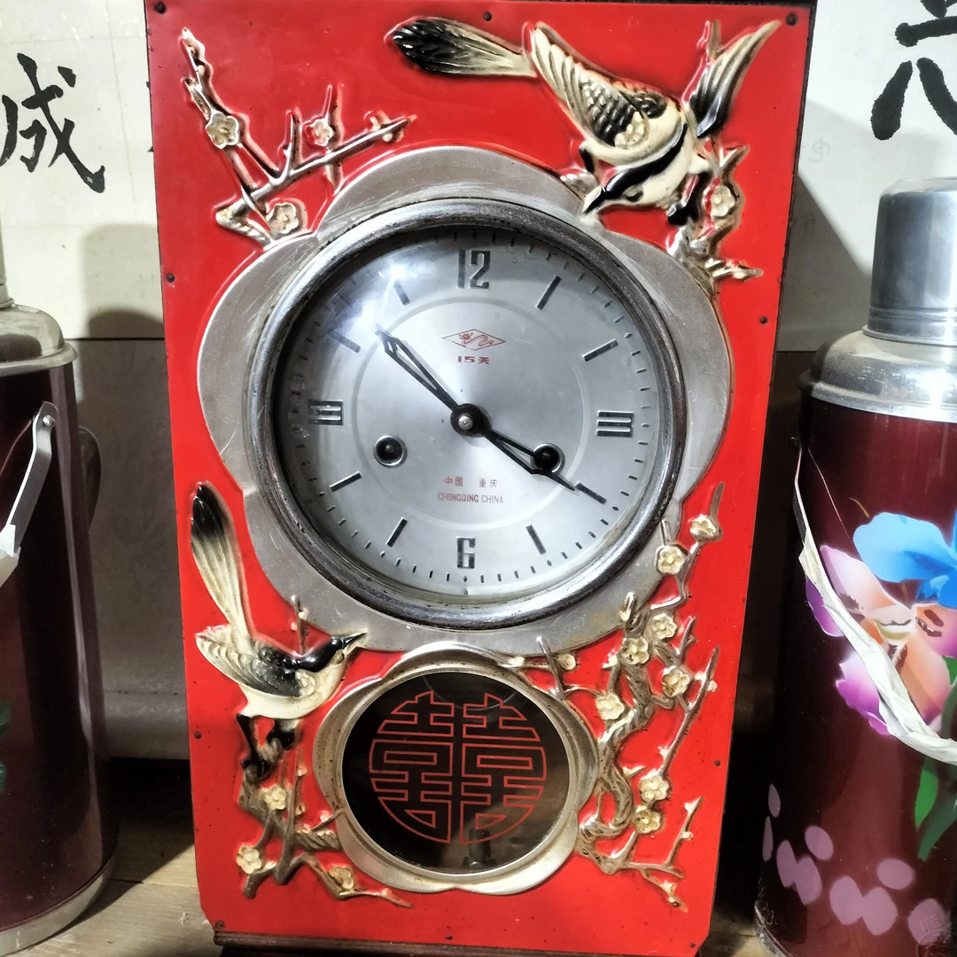 民俗物件老机械钟表，正常使用，一物一拍，保存完整