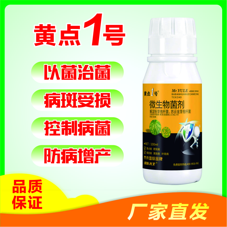 黄点一号 靶斑黄点黄叶黄斑微生物菌剂叶面肥活菌高效