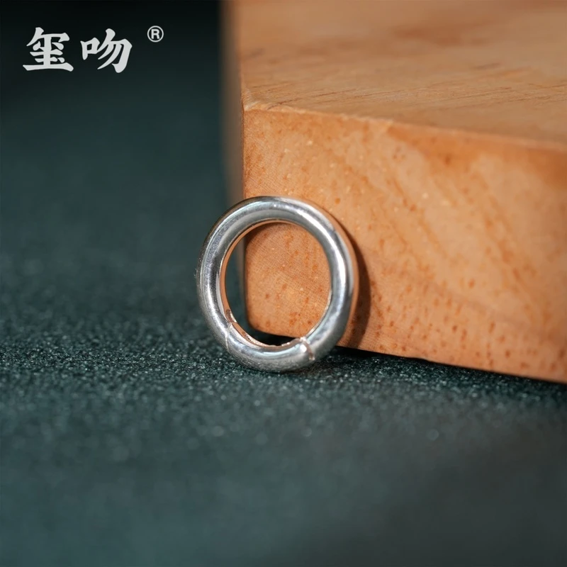 925银银制品 【玺吻】s925银 万能扣头 百搭扣头简约实心纯手工饰品
