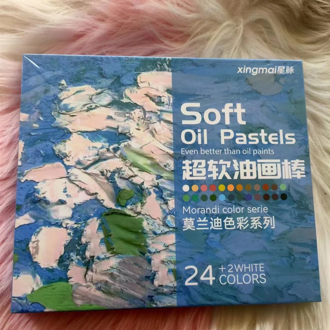 761彩色混色超软油画棒