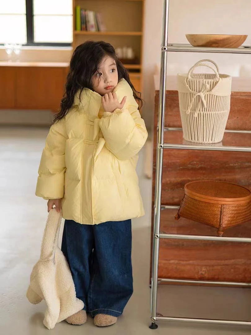女童羽绒服2024新款洋气儿童冬季中长款加厚保暖女宝宝连帽辣椒