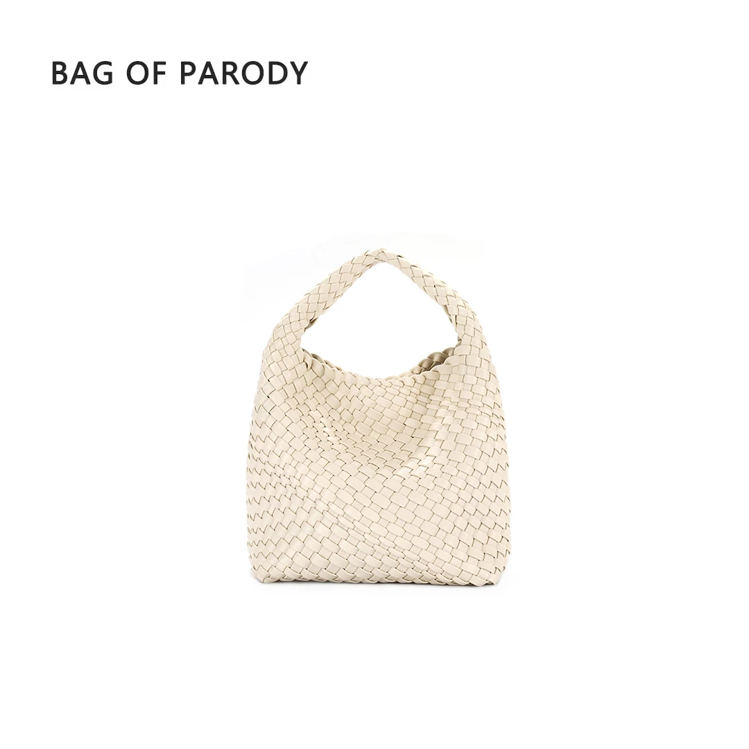 bag of parody编织水桶包女2023新款超火斜挎链条包高级感小众