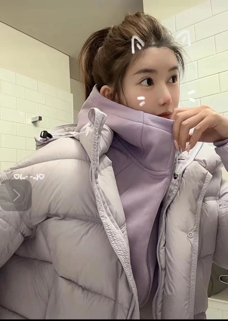 婉君【斯图尔特】秋冬时尚连帽宽松加厚百搭保暖羽绒服LWJ24D4C2440