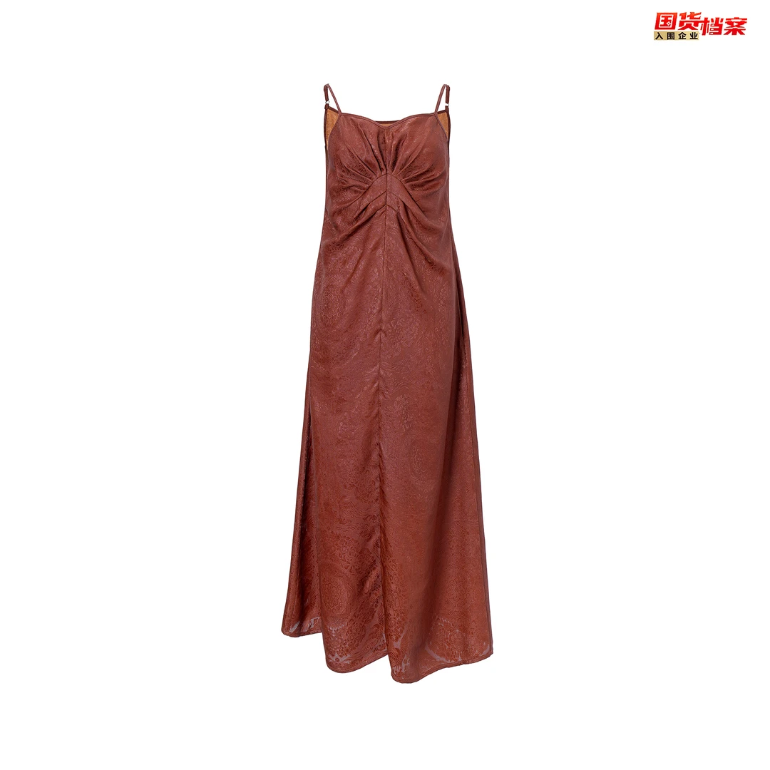 【万象有衣】原创设计师款吊带礼服裙裙-6896