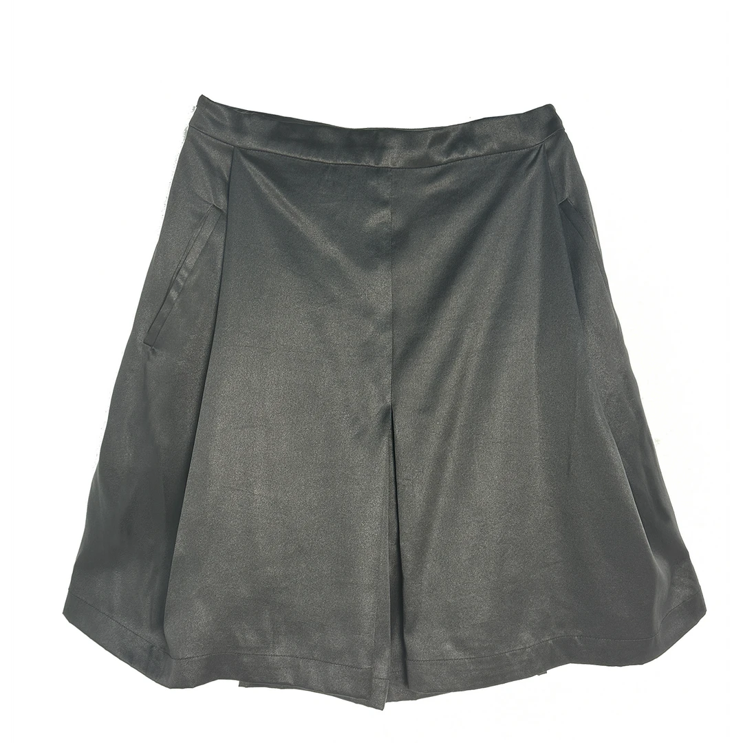 【云纱上品】皮子料 -设计师款休闲裤短1005