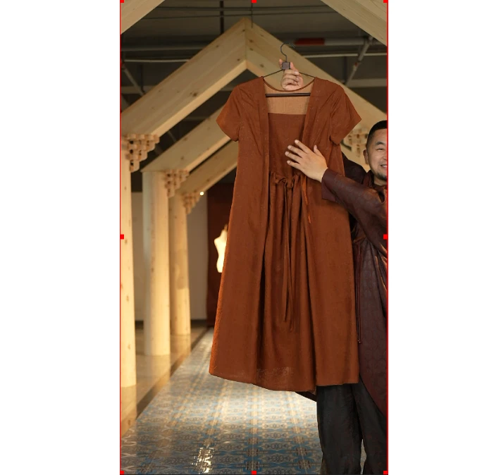 【万象有衣】满城尽带黄金甲-原创设计师款连衣裙-7329