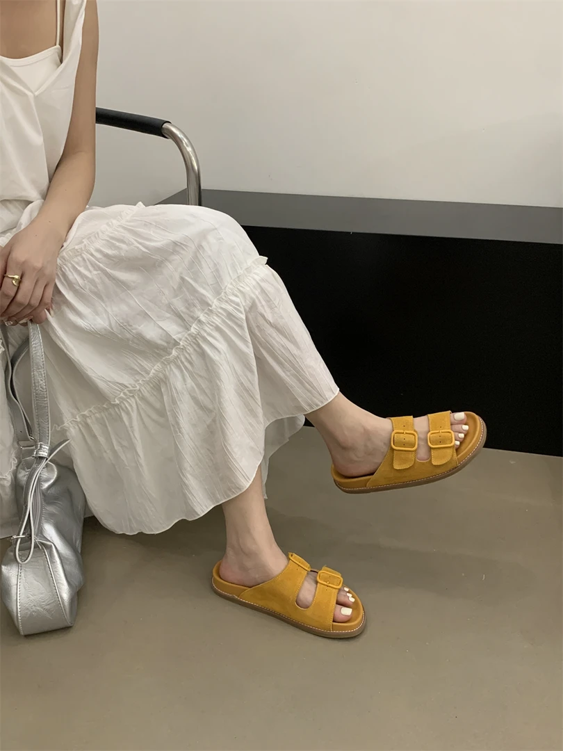 YLC−新款时尚百搭勃肯一字拖#638