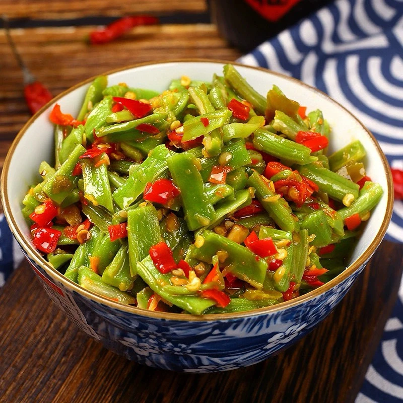 湖南特产脆嫩剁椒贡菜