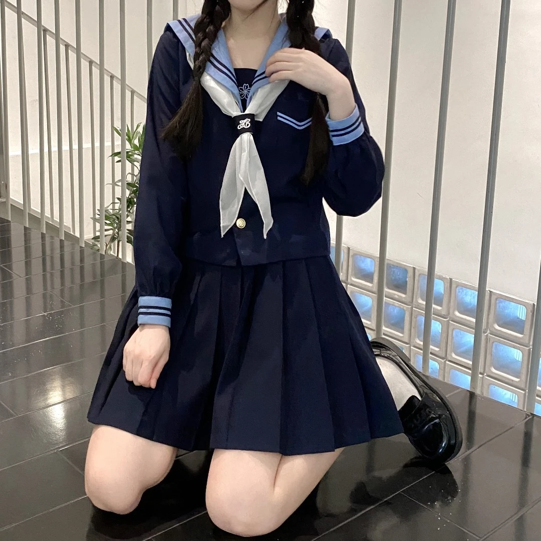正版星海日记jk基础款海军领水手服学院风班服套装夏季学生女短袖