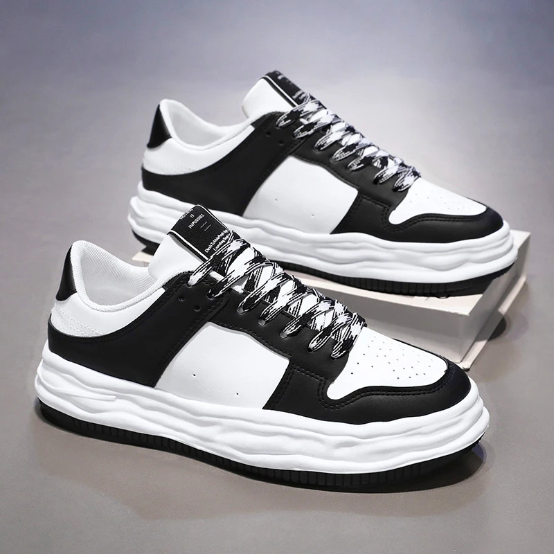 夏季男鞋新款透气小白鞋子男韩版潮流百搭厚底运动鞋休闲板鞋潮鞋