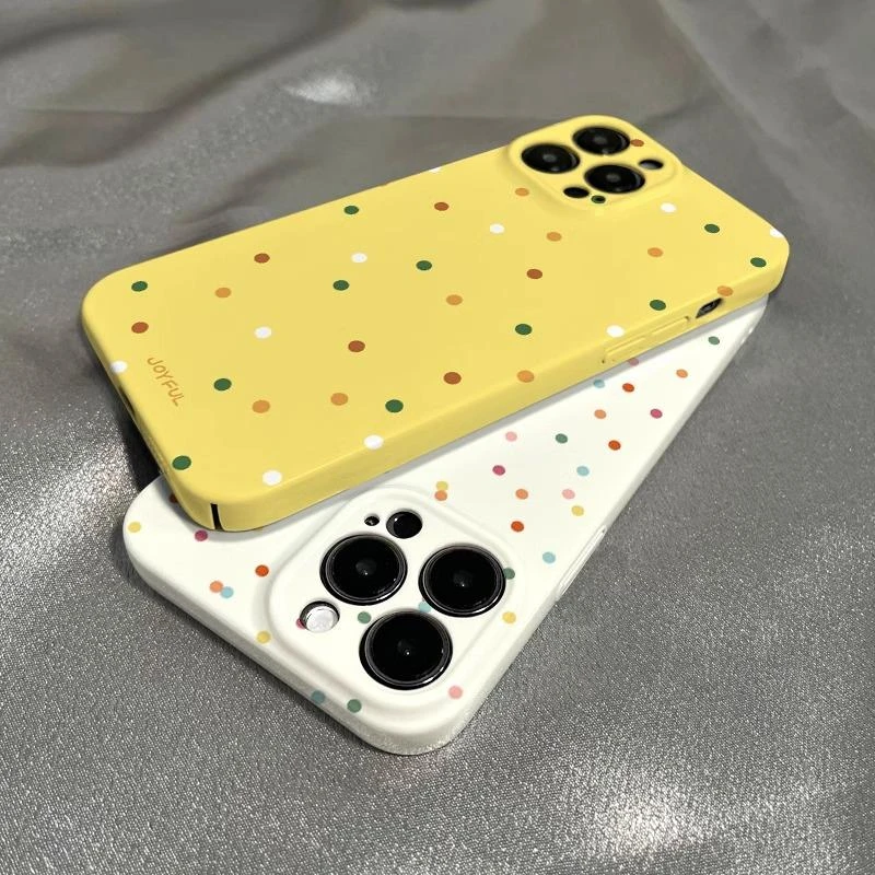 巧壳ins创意波点iphone14pro适用苹果华为荣耀OPPOvivo菲林手机壳