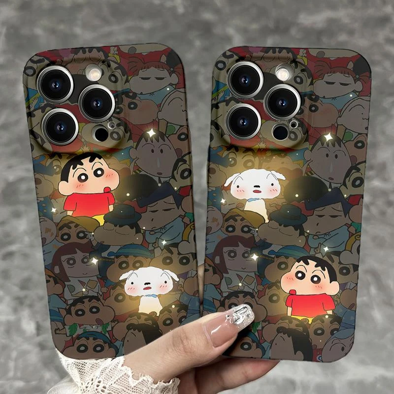 巧壳适用iPhone15promax13菲林手机壳华为oppo小米vivo发光小新看