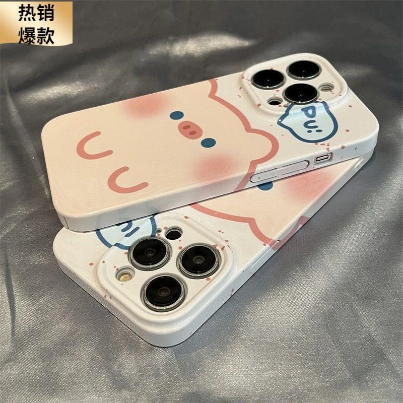 巧壳苹果高端奢华手机壳iphone14promax新款卡通可爱胖小猪精孔菲