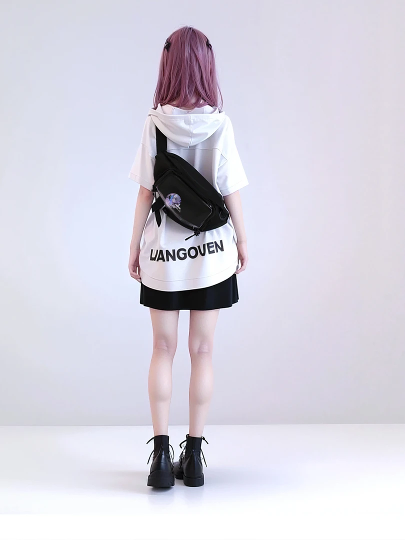 YONAIGA+原创运动个性时尚潮流韩版学生帆布单肩斜挎痛包腰包胸包